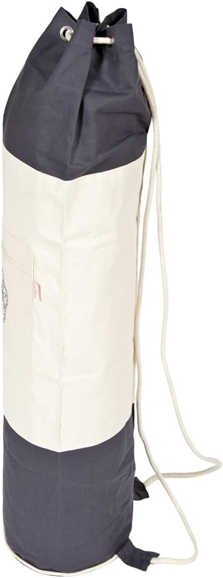 Yogabox Yogatasche Surya Bag 2 farbig für Schurwollmatten Grau / Natur 75 cm, Grau / Natur 75 cm
