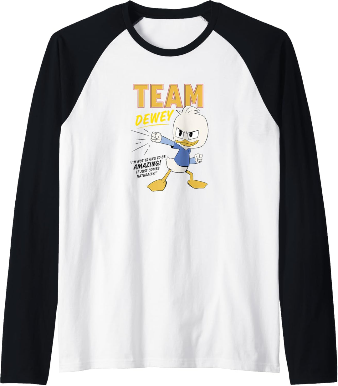 Disney Duck Tales Team Dewey It Comes Naturally Raglan