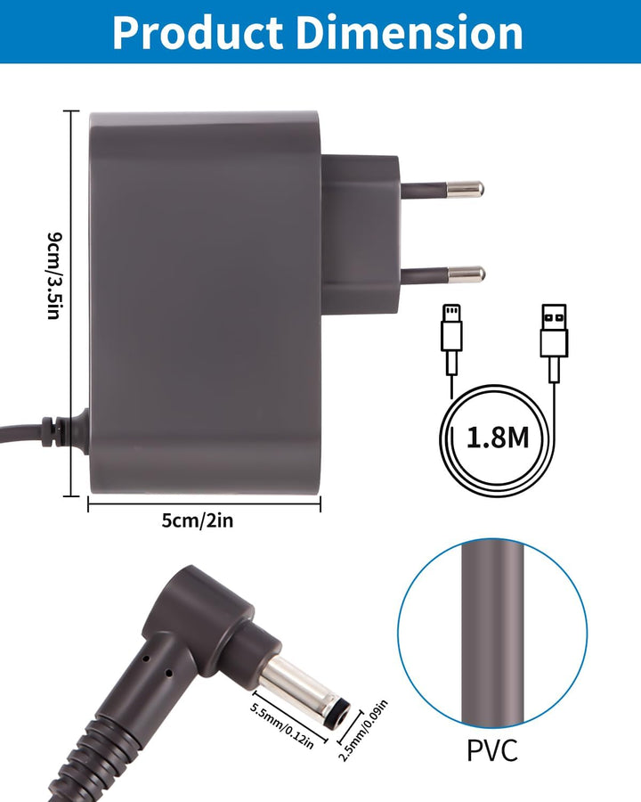 30.45V Ladekabel Ladegerät für Dyson V10 V11 V12 V15 SV14 SV15 SV16 SV20 SV22 Vacuum Cleaner Staubsa