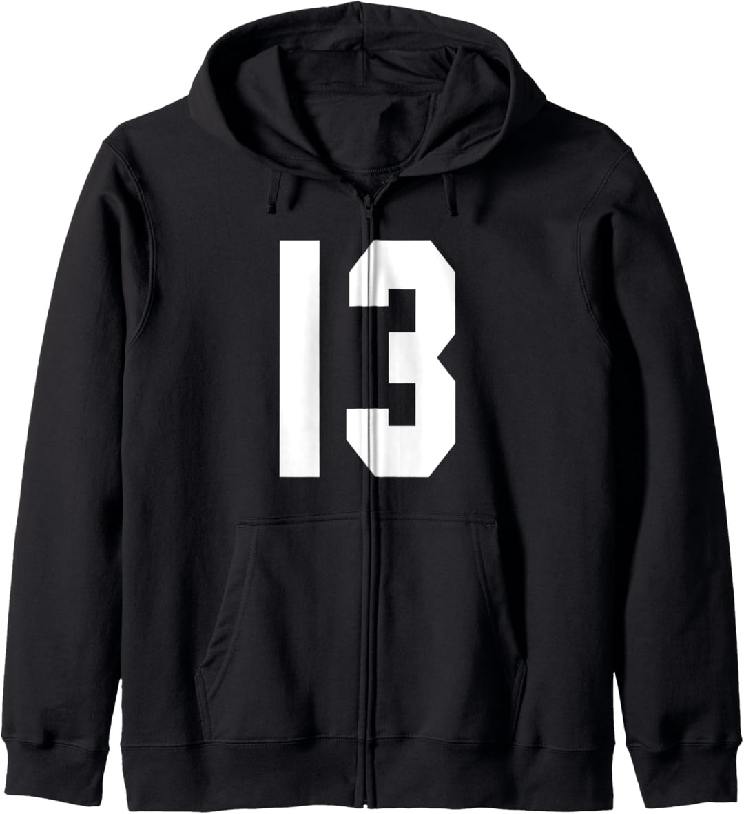 # 13 Team Sports Trikot vorne & hinten Number Player Fan Kapuzenjacke