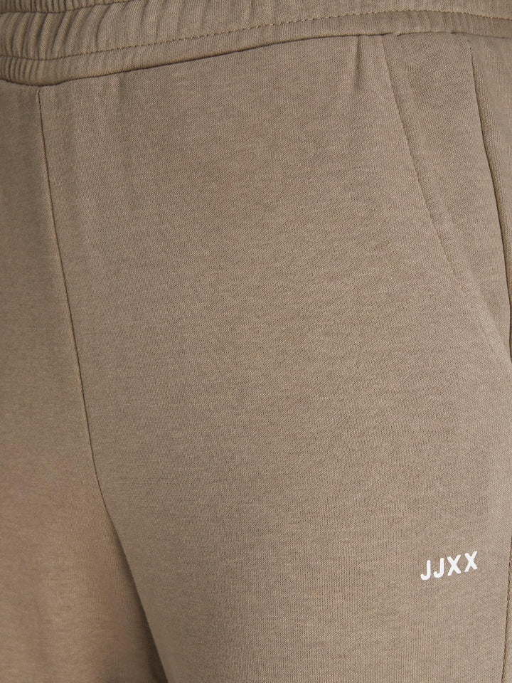 JJXX Damen Jxabbie Hw Rel Every Brush Pants Noos Hose XL Brindle/Print:white Jjxx Logo, XL Brindle/P