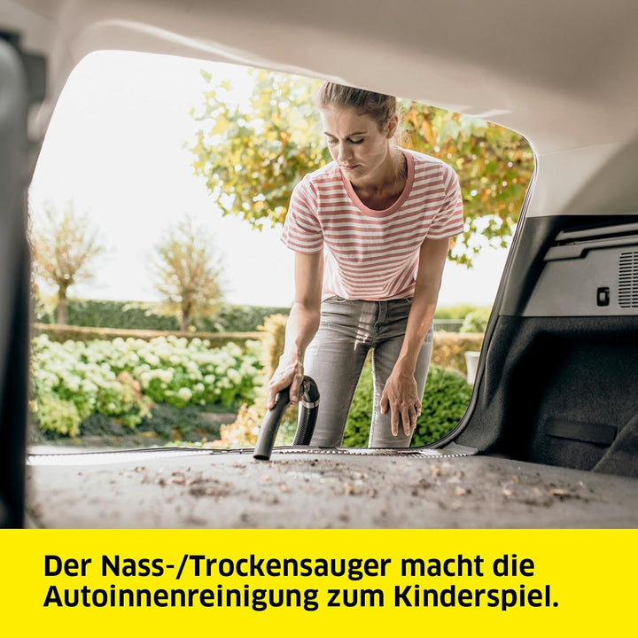 Kärcher WD 4 P S V-20/5/22 Nass-& Trockensauger, 20 l Edelstahlbehälter, 1000 W, 5 m Kabel, 2,2 m Sa