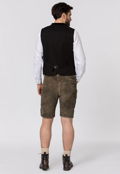 Stockerpoint Herren Weste Leono Trachtenweste 46 Schwarz, 46 Schwarz