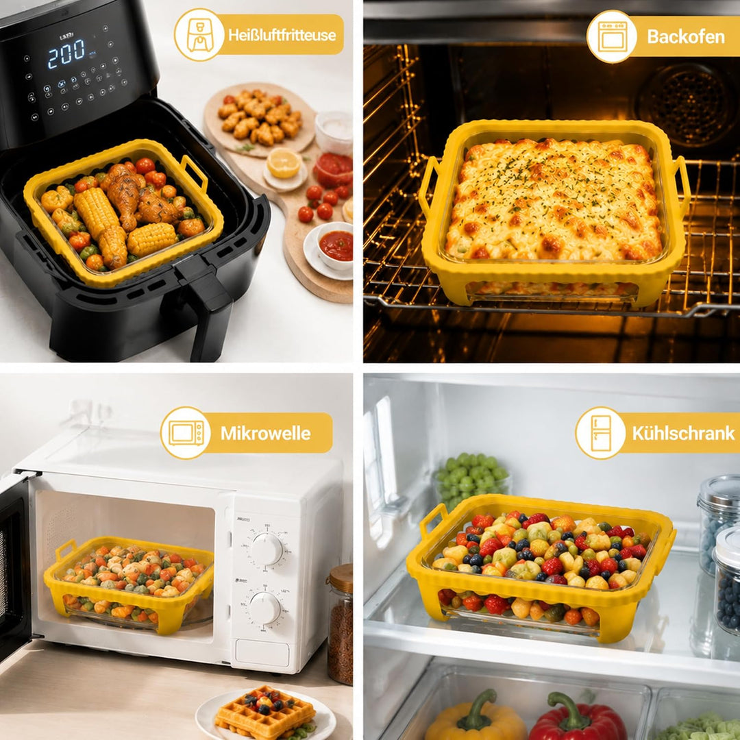Auflaufform Airfryer Gross für Cosori Turboblaze Airfryer XXL 6L/Ninja Heissluftfritteuse MAX PRO 6,