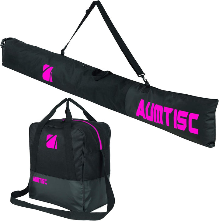AUMTISC Skitasche und Skischuhtasche Combo - Skitaschen für Flugreisen - gepolsterte Schneeskitasche