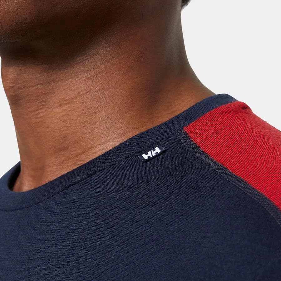 Helly Hansen Herren Lifa Merino Midweight Crew Shirt XL Marineblau, XL Marineblau