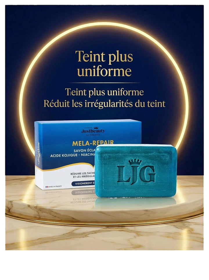"Aufhellende Luxus-Seife – Mela-Repair mit Kojicsäure, Niacinamid, Glutathion &amp; Arbutin für strahlen