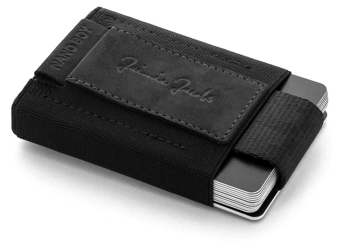 Jaimie Jacobs Nano Boy Mini Wallet, Mini Geldbörse aus Textil, Kleiner Geldbeutel, Slim Wallet mit Z