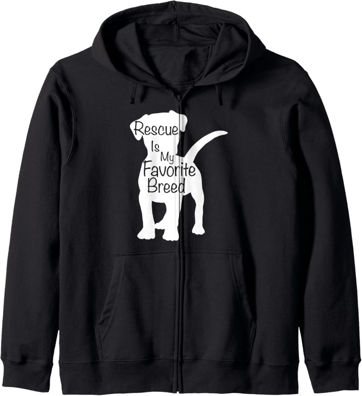 Rescue Dog Owner Rescue Is My Favorite Breed Kapuzenjacke