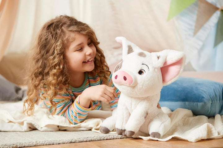 Disney Store Stofftier Pua, Vaiana, 30 cm, aus weichem Plüschmaterial mit Stickereien, für alle Alte