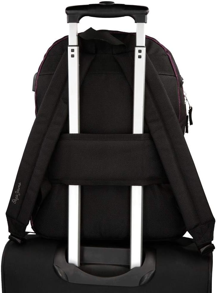 Pepe Jeans Lily Laptop-Rucksack Violett 32x44x15 cms Polyester 15,6" 21.5L Pc Rucksack, Pc Rucksack