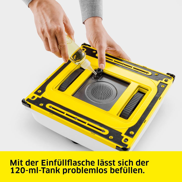KÄRCHER Fensterputzroboter RCW 4 Extra+, automatische Fensterreinigung, mit Sicherungsseil und Notve
