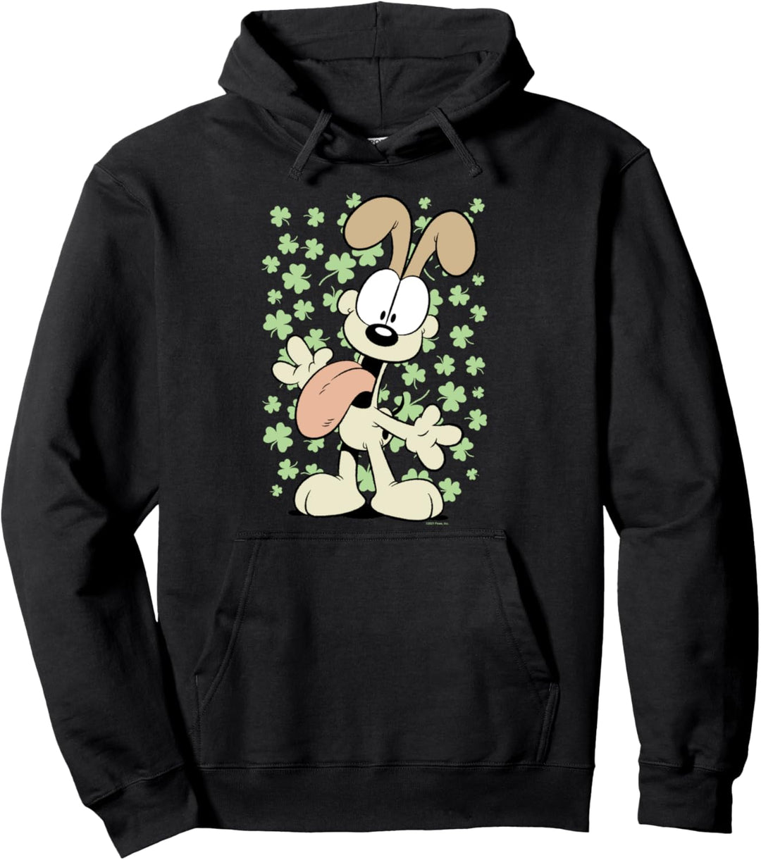 Garfield St. Patrick's Tag Odie Shamrock Field Pullover Hoodie