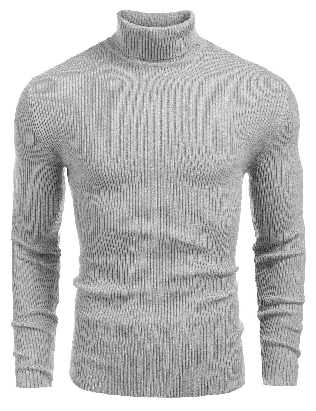 COOFANDY Herren Rollkragen Pullover Langarmshirt Feinstrick Sweater Rollkragen Freizeit Slim fit Bas