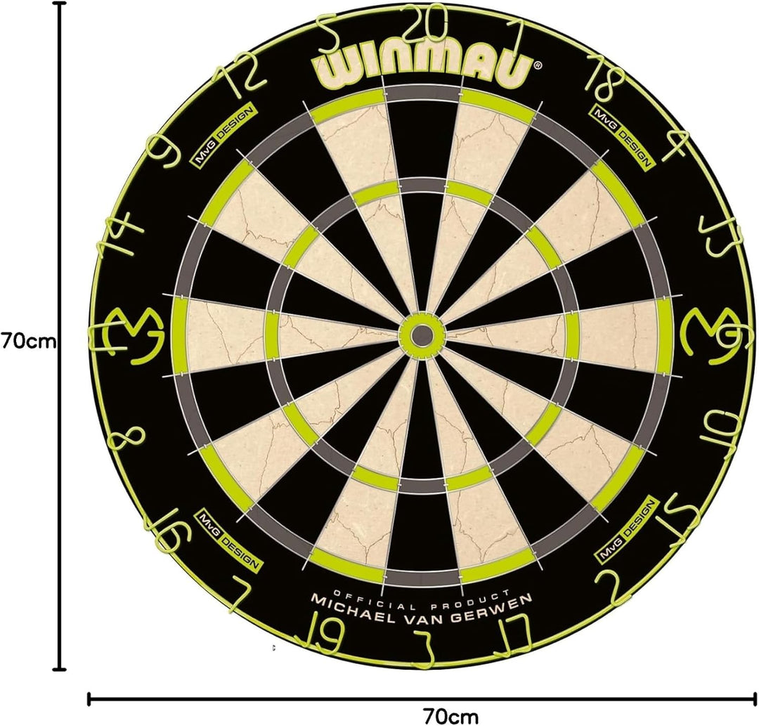 WINMAU Michael Van Gerwen MvG-Sets erhältlich mit Dartboards, Schränken, Umrandungen, Darts und Zube