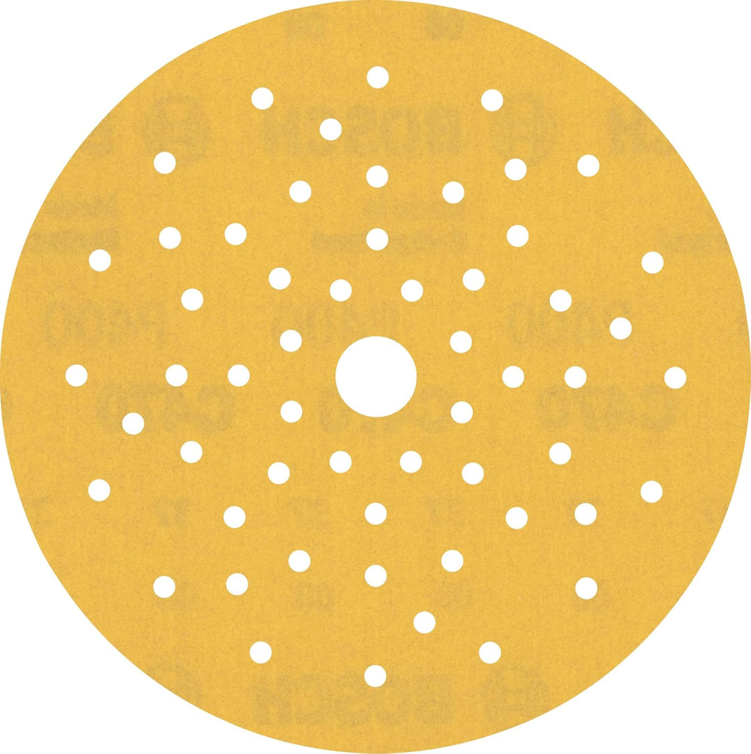 Bosch Accessories 50x Schleifpapier Expert C470 Mehrloch (für Hartholz, Farbe auf Holz, Ø 150 mm, Kö