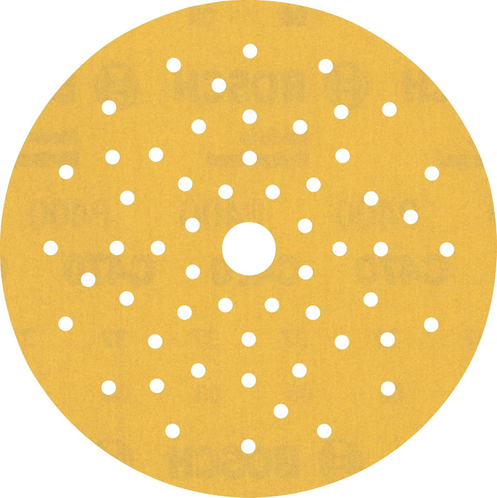 Bosch Accessories 50x Schleifpapier Expert C470 Mehrloch (für Hartholz, Farbe auf Holz, Ø 150 mm, Kö