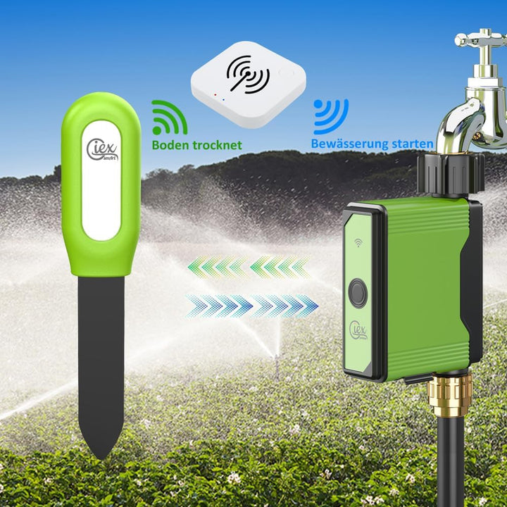 ZigBee Bodenfeuchtigkeits- & Temperaturmesser für den Garten, kompatibel mit Tuya Smart App ZHA ZIGB