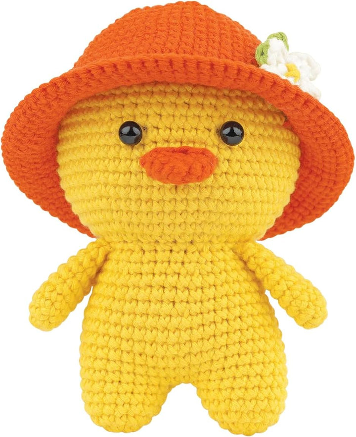 Anchor – Amigurumi Daphne The Duck Kit – komplettes Häkel-Set (Baumwolle, ergonomische Häkelnadeln,