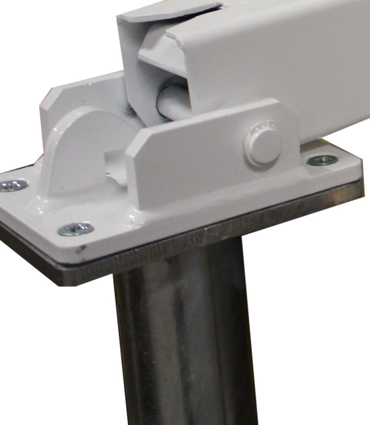UvV Bodenanker als Zubehör für UvV Absperrpfosten 900 x 70x70 mm Vierkantrohr umlegbar/klappbar