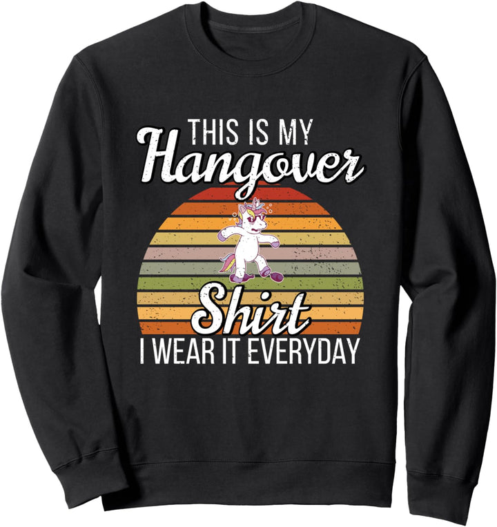 This is My Hangover Shirt Bier trinken Retro Sweatshirt