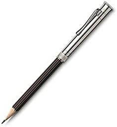 Graf von Faber-Castell 118568 - Perfekter Bleistift mit Verlängerer, Spitzer und Radiergummi, platin