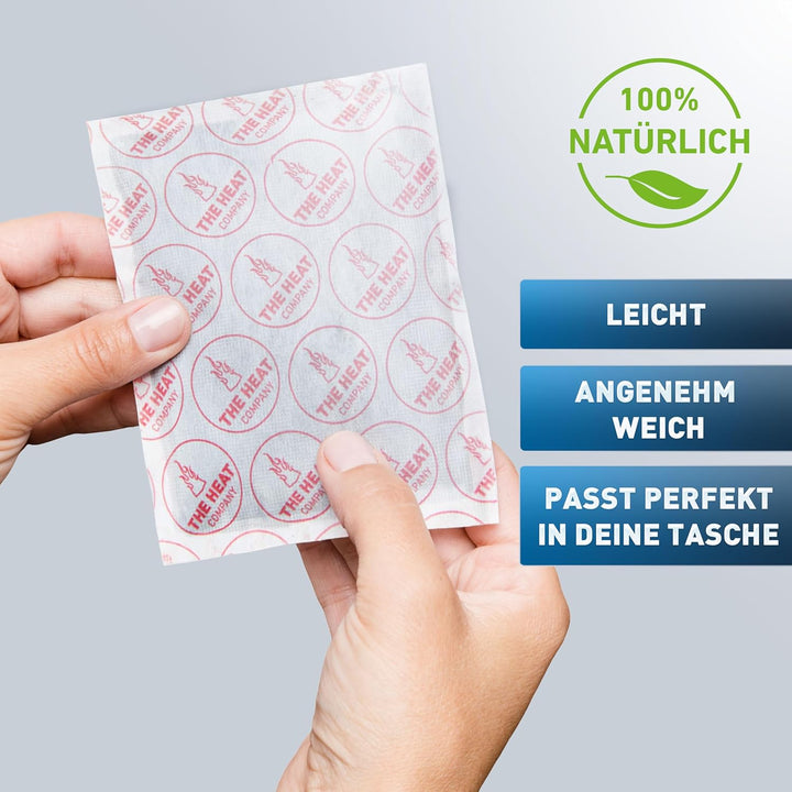 THE HEAT COMPANY Handwärmer XL - 10, 20 oder 40 Stück - EXTRA WARM - grosser Taschenwärmer - Wärmeki