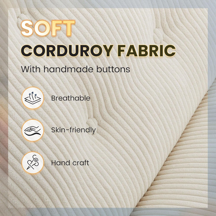 IWMH Bürostuhl ohne Armlehne, Sessel Wohnzimmer mit gekreuzten Beinen, Ergonomischer Drehstuhl mit E