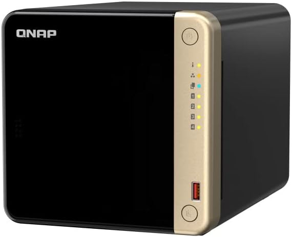 QNAP TS-464 (4G) 4 Bay NAS (Intel® Celeron® N5095 Quad-Core Prozessor Burst bis zu 2,9 GHz, 2,5GbE)