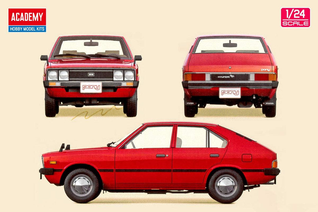 Academy 15137 Hyundai Pony 1975 Plastikmodell