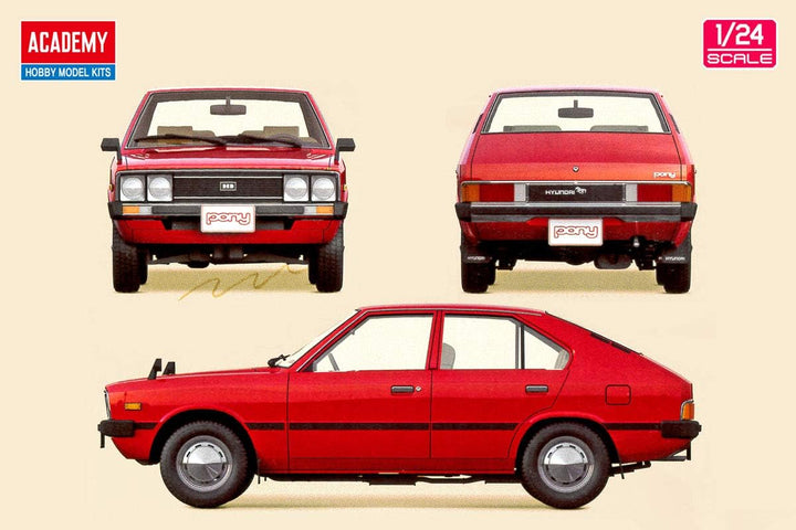 Academy 15137 Hyundai Pony 1975 Plastikmodell