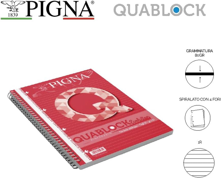 Pigna 02112171r Notizblock A4 - 1R, A4 - 1R