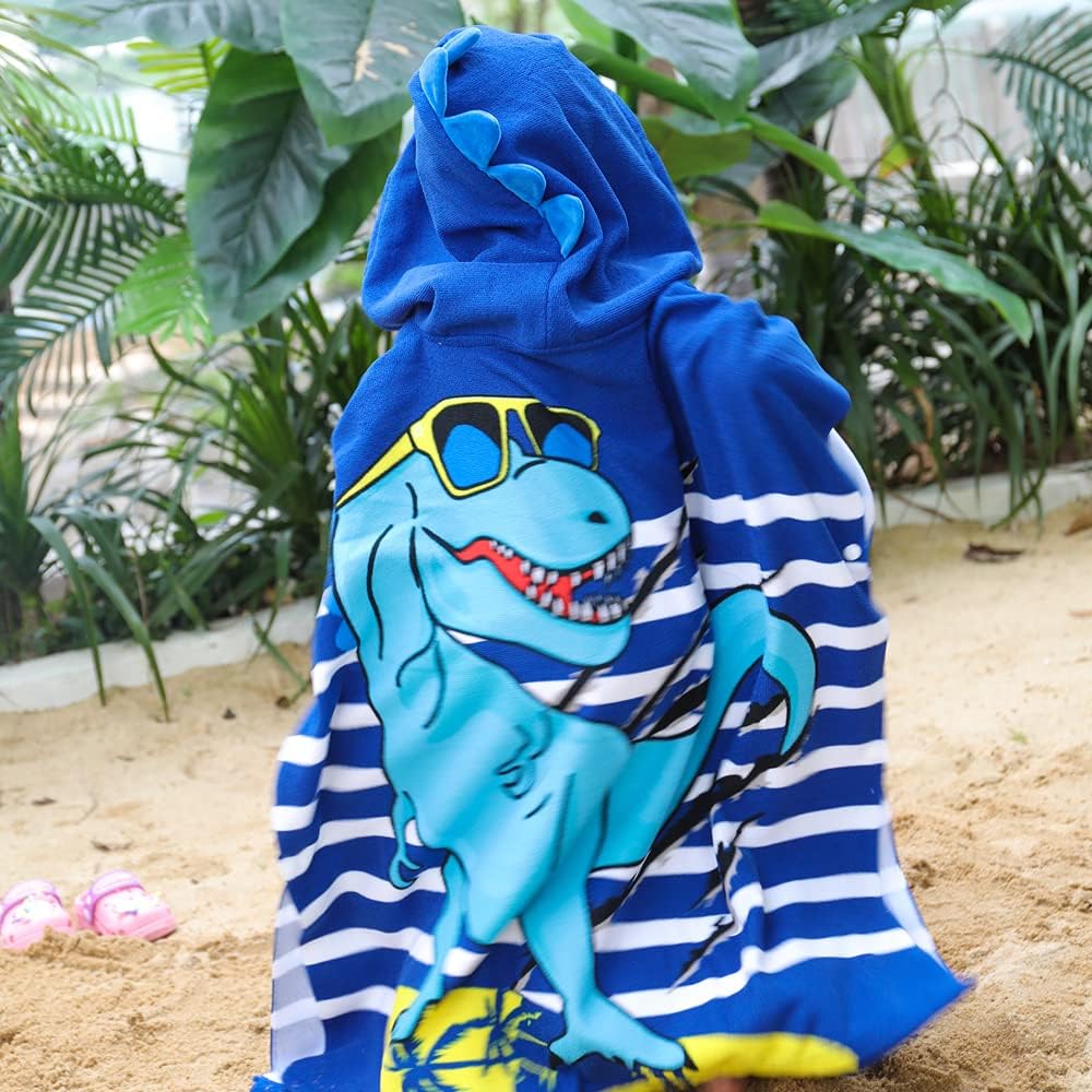 KAKU NANU Badetücher Badehandtuch Kinder, Exquisites Muster Bademantel Badeponcho Badeponcho Kinder