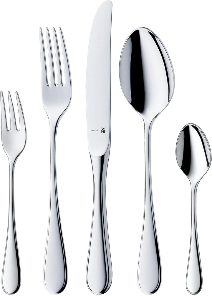 WMF Kent Plus Edelstahl Besteck Set 6 Personen, 30 teilig & Kent Plus Tortenheber Edelstahl 23,3 cm,
