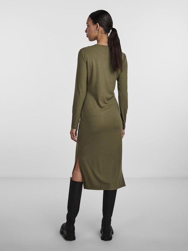 PIECES Female Midikleid PCKYLIE S Deep Lichen Green, S Deep Lichen Green