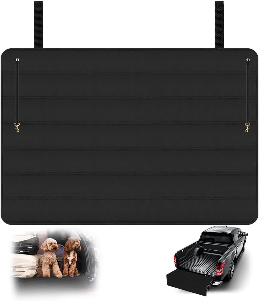 Flintronic Kofferraum Schutzmatte, 96 x 64 cm Faltbarer Kofferraum Schutzmatte, Auto Ladekantenschut