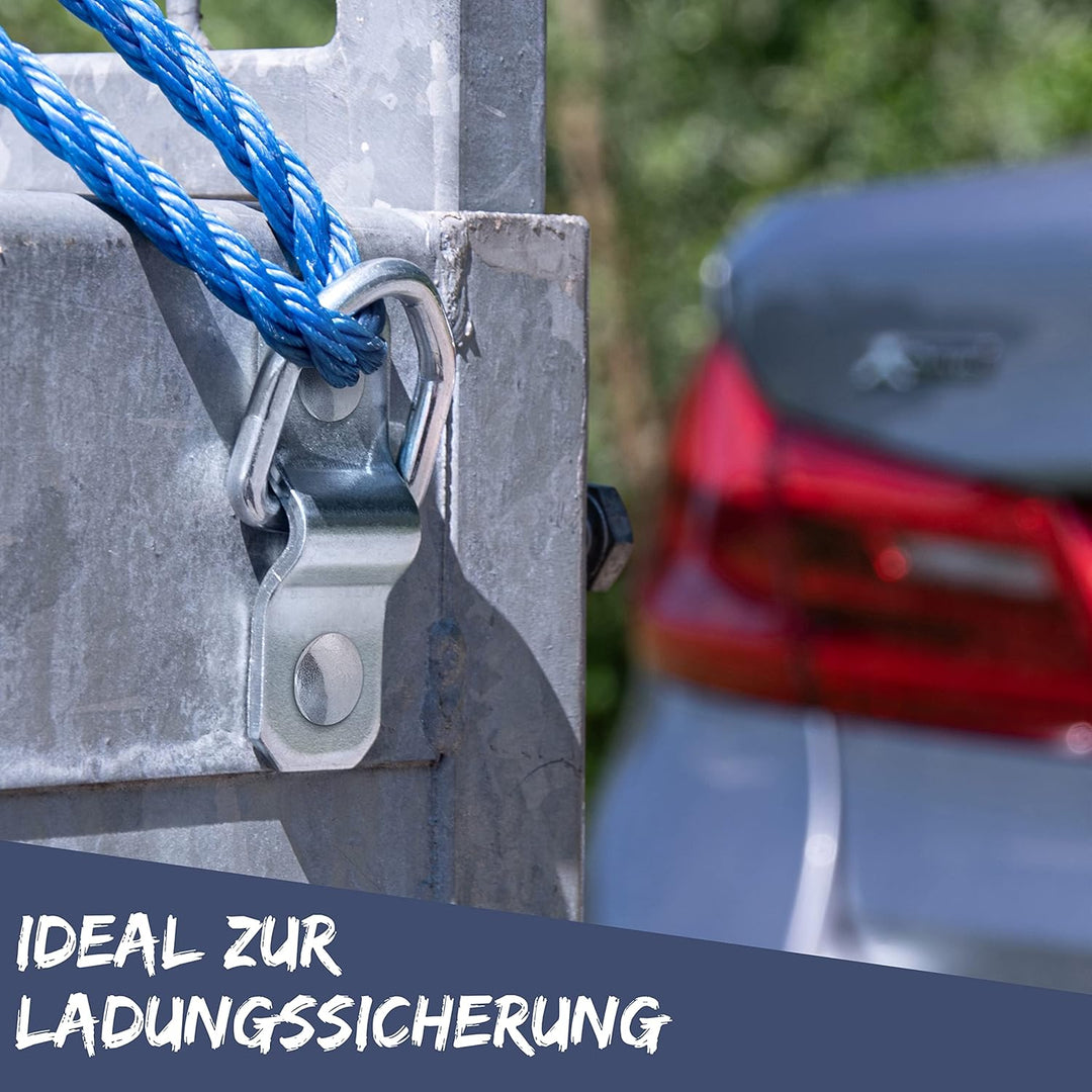 bonsport Zurrösen für Anhänger 10 Stück - Zurrbügel belastbar bis 800 kg - Verzurrösen Zurrpunkte -