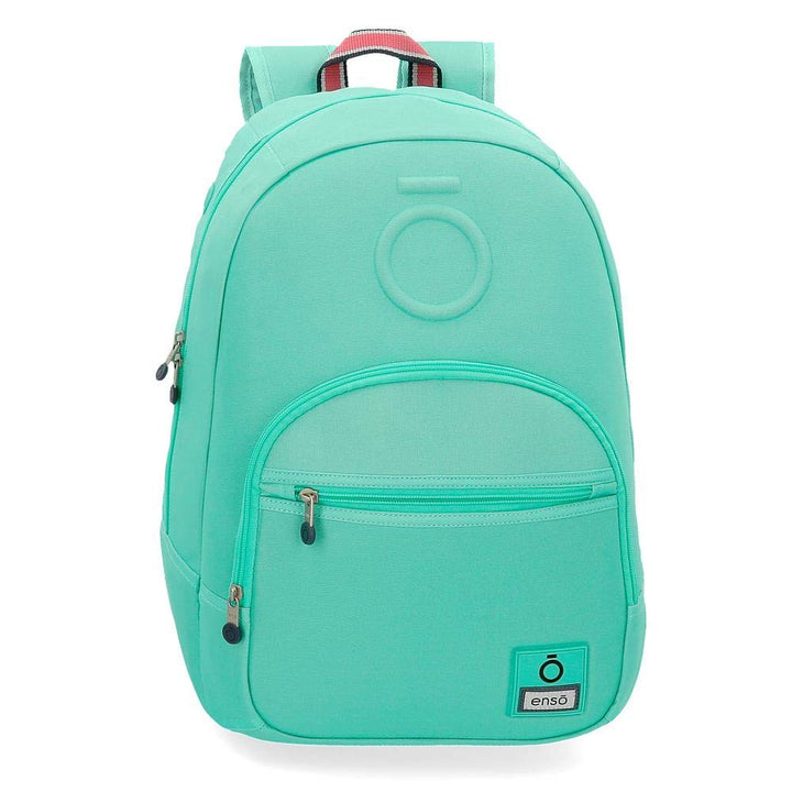 Enso Basic Rucksack Grün 32x46x15 cms Polyester für 15,6"-Laptop 22.1L Türkis Rucksack, Türkis Rucks
