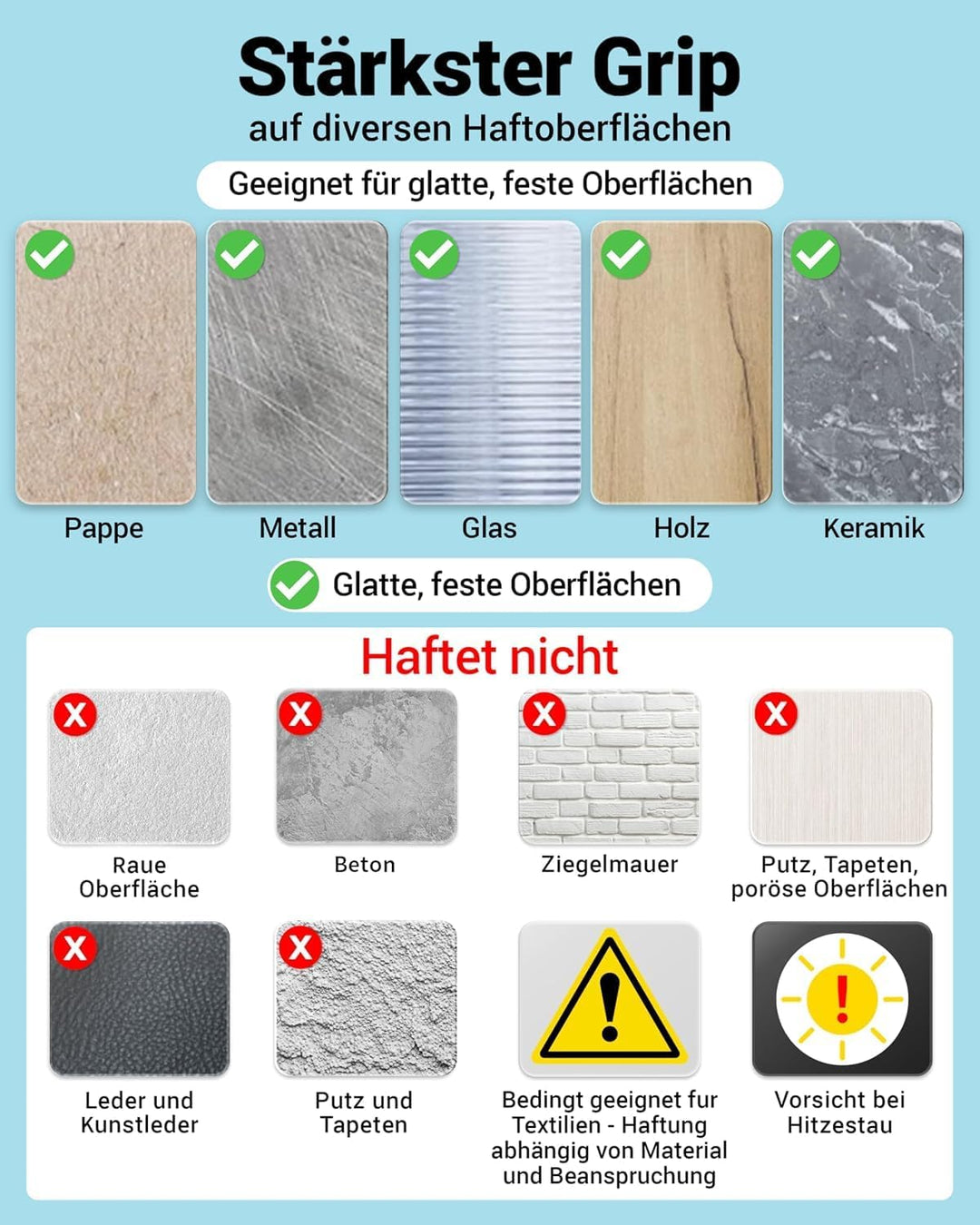 STARKL® Premium Klettband selbstklebend Extra Stark (Schwarz) I 25m x 20mm Klettverschluss selbstkle