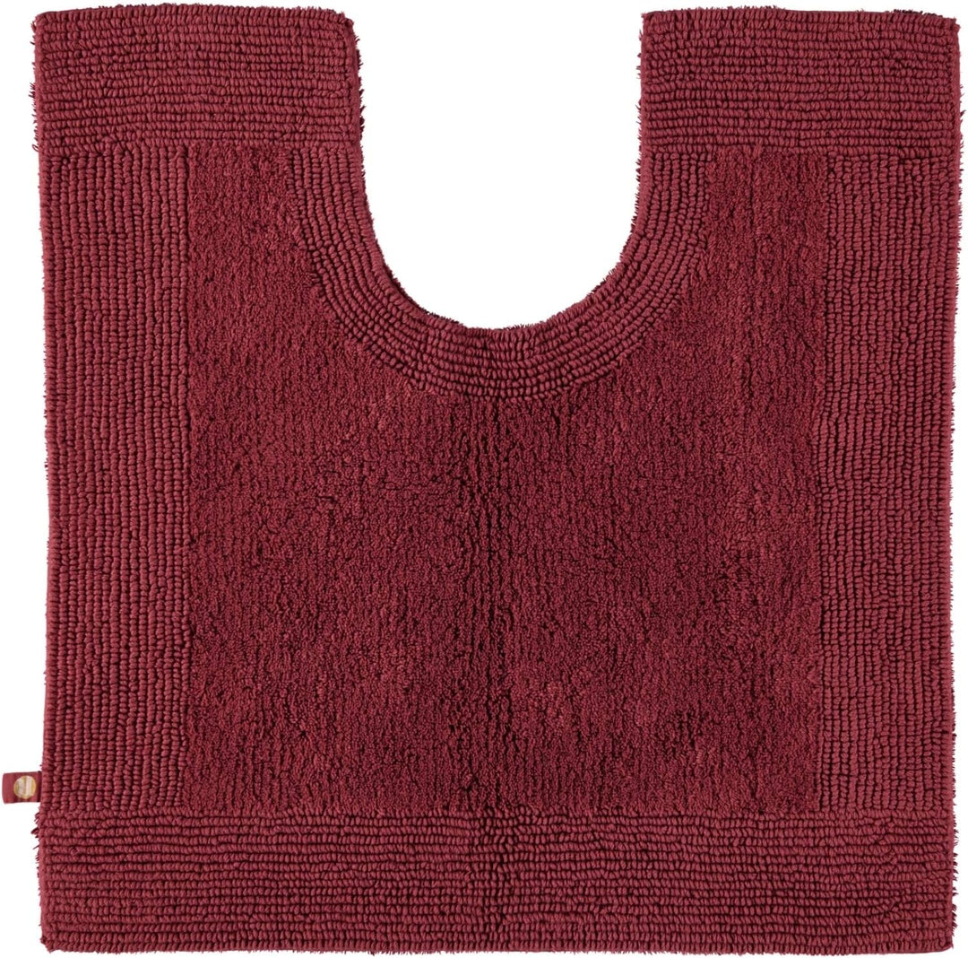 Rhomtuft Badteppiche Prestige Marsala - 391 Toilettenvorlage mit Ausschnitt 60x60 cm Marsala - 391,