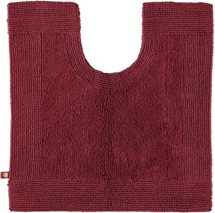 Rhomtuft Badteppiche Prestige Marsala - 391 Toilettenvorlage mit Ausschnitt 60x60 cm Marsala - 391,