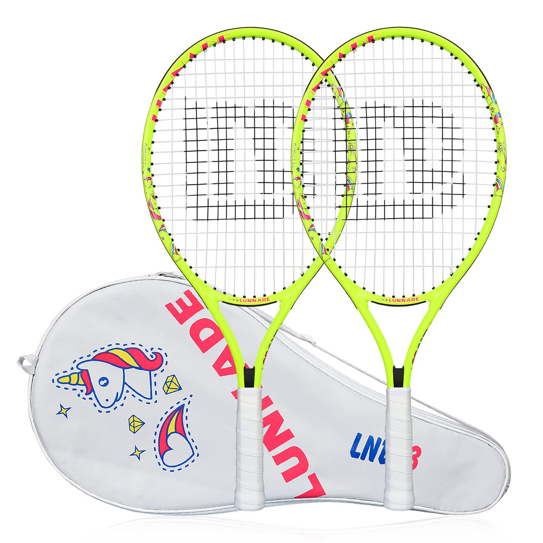 Tennisschläger für Kinder Junior, 19/21/23/25 Zoll Jugend Tennisschläger mit Abdeckung, geeignet für