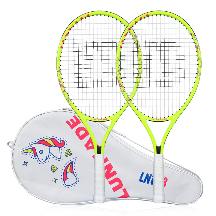 Tennisschläger für Kinder Junior, 19/21/23/25 Zoll Jugend Tennisschläger mit Abdeckung, geeignet für