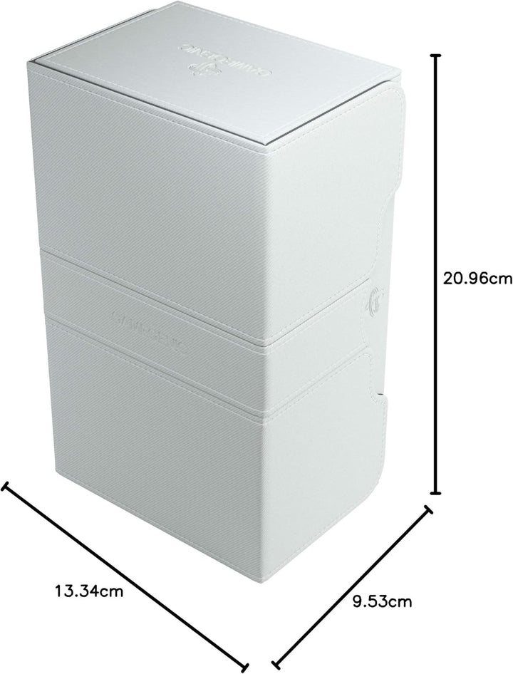 Gamegenic GGS20028ML Stronghold 200-Card Convertible Deck Box, White Weiss, Weiss