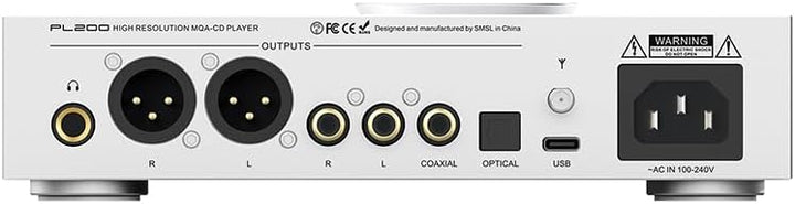 S.M.S.L PL200 MQA-CD Player, Hi-End Class CD Programm Flaggschiff DAC Chip AK4499EX, High-End Blueto