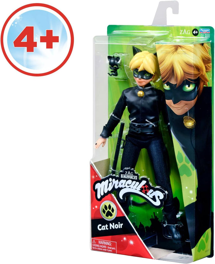 BANDAI - Miraculous Ladybug - Ankleidepuppe 26 cm - Cat Noir - P50002, Cat Noir