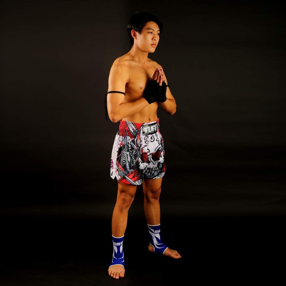 Tuff Sport Boxen, Muay Thai-Shorts, Drachenschädel, Kick, Kampfsport, Training, Fitnessstudio, Kleid
