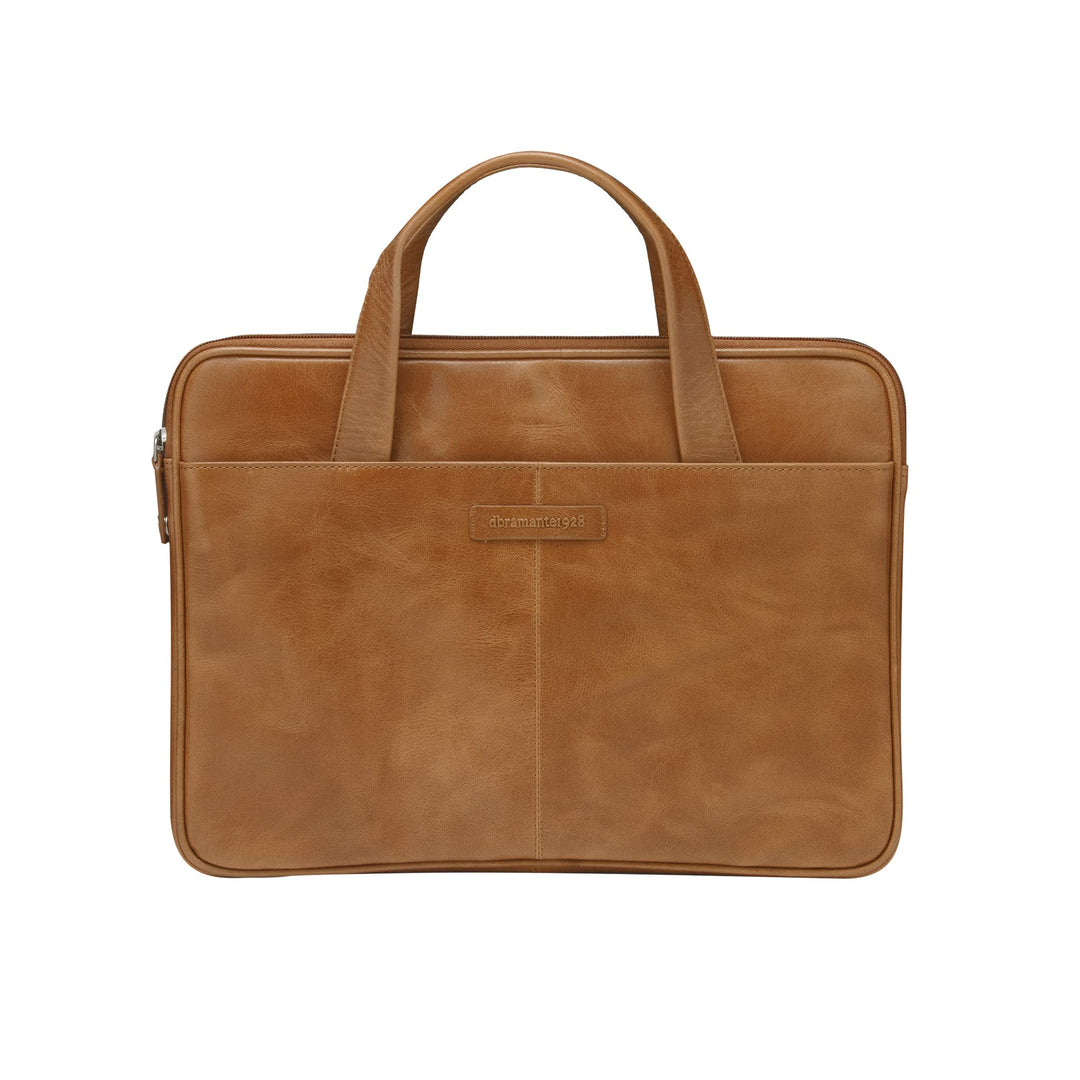 dbramante1928 - Silkeborg Laptoptasche für Damen und Herren - Tasche mit zwei strukturierten Ledergr