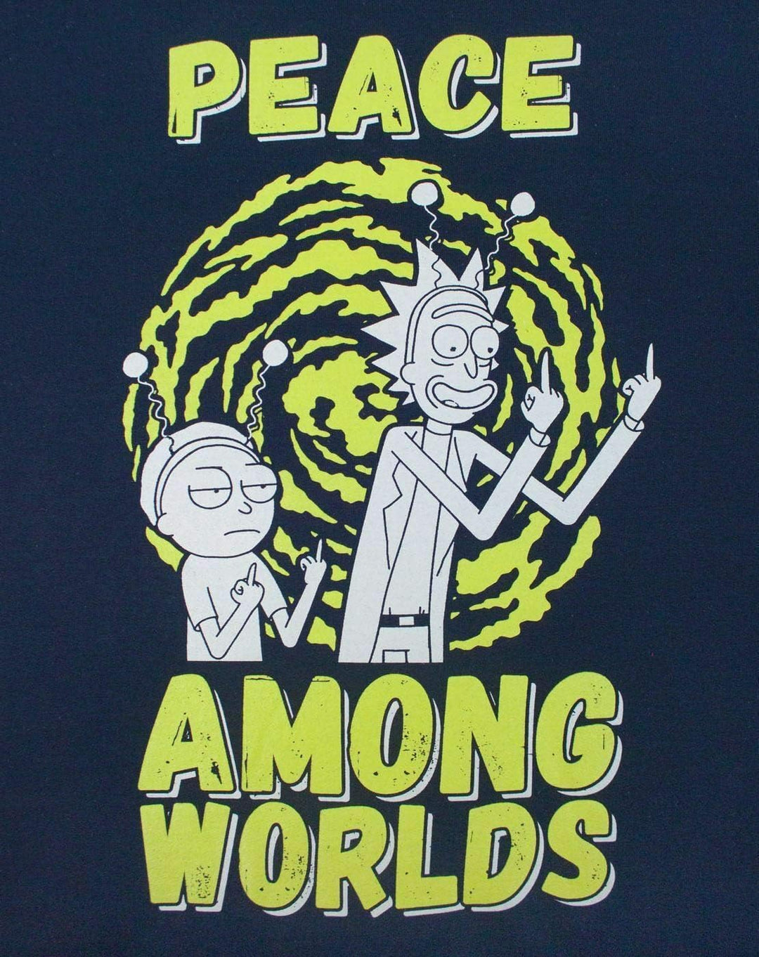 Rick and Morty Peace Among Worlds Men's Sweater, XXL