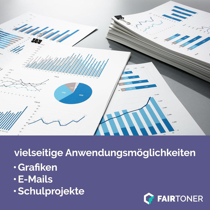 FairToner Kopierpapier 2500 Blatt DIN-A4 80g, Weiss (5 x 500 Blatt / 5er Pack) Universal Druckerpapi